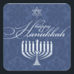 Feliz Hanukkah con el Pegatina de Menorah<br><div class="desc"></div>