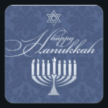 Feliz Hanukkah con el Pegatina de Menorah<br><div class="desc"></div>
