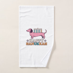 Feliz Hanukkah Diseño de Camiseta de Perro Dachshu