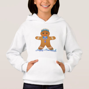 Feliz Hanukkah Gingerbread Man Menorah