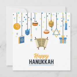Feliz Hanukkah Holiday Decoraciones de iconos