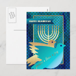 Feliz Hanukkah. Postales personalizadas de Hanukka