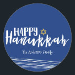 Feliz Hanukkah Star of David Pegatina Gift Tag<br><div class="desc">El Happy Hanukkah Star of David Pegatina Gift Tag es un lugar ideal para los viajeros que buscan el encanto,  el confort y la comodidad en Bali. Hay otros productos que coinciden con este diseño.</div>