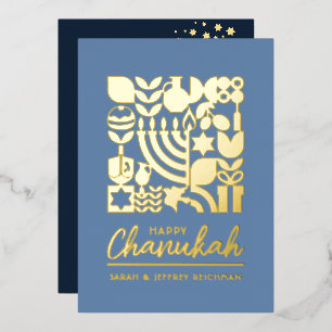 Feliz Hanukkah, tarjeta de feriado para Relieve me