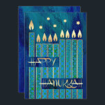 Feliz Hanukkah. Tarjetas de felicitación de person<br><div class="desc">¡Feliz Hanukkah! Menorah Candles y Star of David Design Personalizable Hanukkah Tarjetas de felicitación / Hanukkah Celebration Invitaciones con texto personalizado. Tarjetas y regalos coincidentes disponibles en la categoría Festividades Judías / Hanukkah de nuestra tienda.</div>