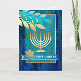 Feliz Hanukkah. Tarjetas de felicitación de person