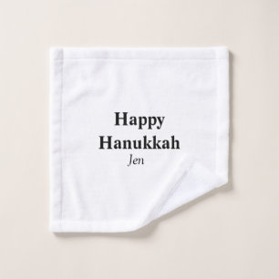 Feliz Hanukkah tu nombre imagen de texto editable
