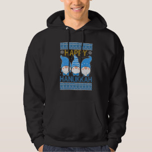 Feliz Hanukkah Ugly Hanukkah Gnomes Jersey Chanuk