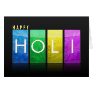 Feliz Holi Wishing Card