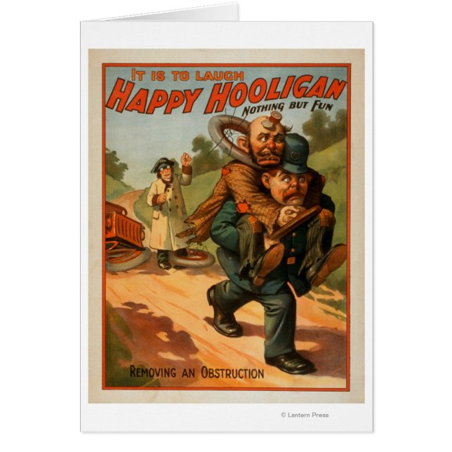 Feliz Hooligan Poster de teatro "Es reír" (Frente)