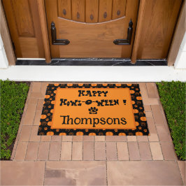 Feliz Howl-o-Ween Alfombra de Halloween Personaliz