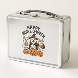 Feliz Howl-O-Ween Corgi Halloween Perro Vector Dis