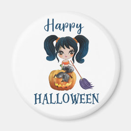 Feliz imán de Halloween Chica Imán de sirena de Sp