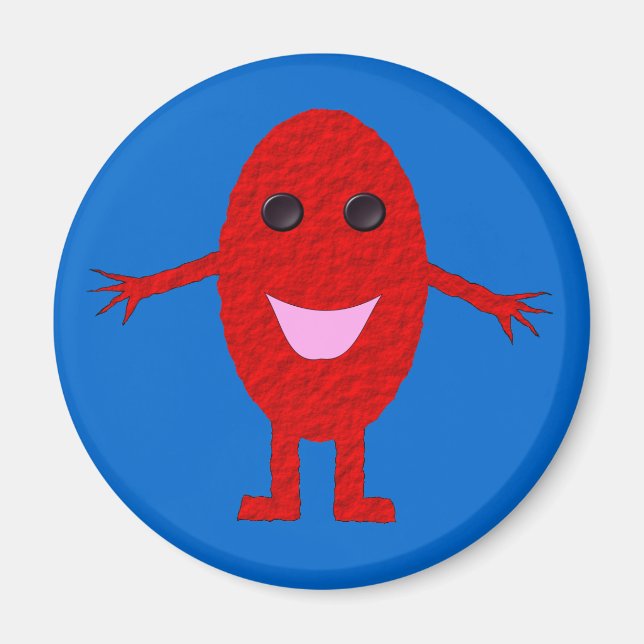 Feliz imán de uva roja (Frente)