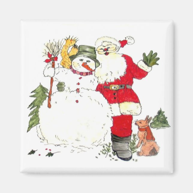 Feliz imán de vacaciones (Frente)