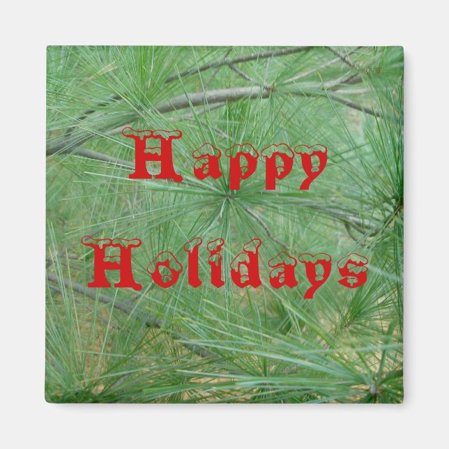 Feliz imán de vacaciones (Frente)