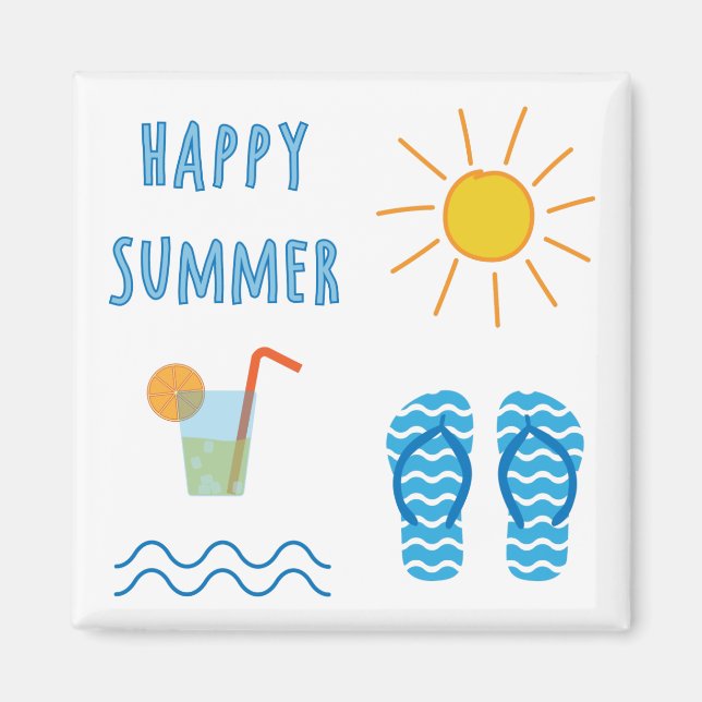 Feliz imán de verano (Frente)