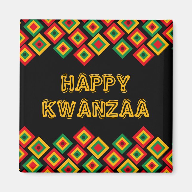 Feliz imán KWANZAA (Frente)