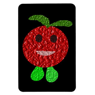 Feliz imán premium de tomate