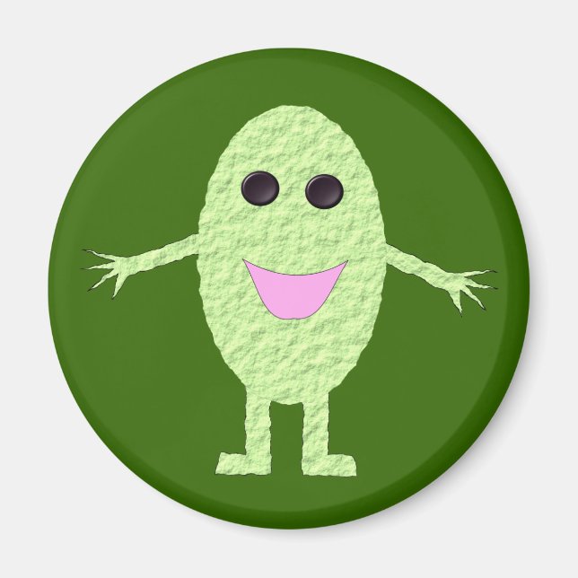 Feliz imán verde de uva (Frente)