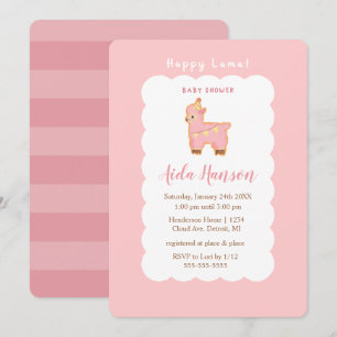 Feliz invitación a Baby Shower a Lama Bliss