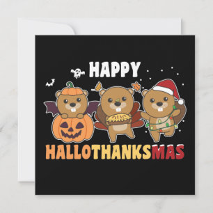 Feliz invitación a castor de Navidades de Hallotha