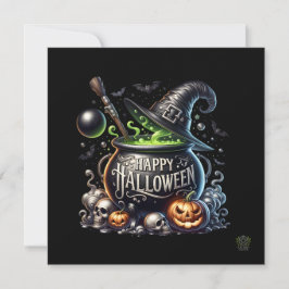 Feliz Invitación a Cauldron de Halloween