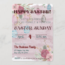 Feliz invitación a la celebración de Pascua