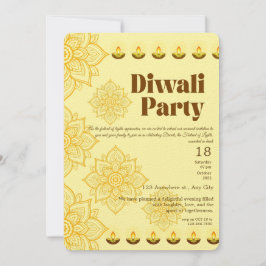 Feliz invitación a la celebración del Diwali