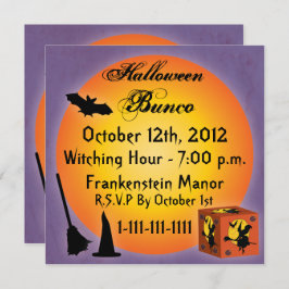 Feliz invitación al Bunco de Halloween