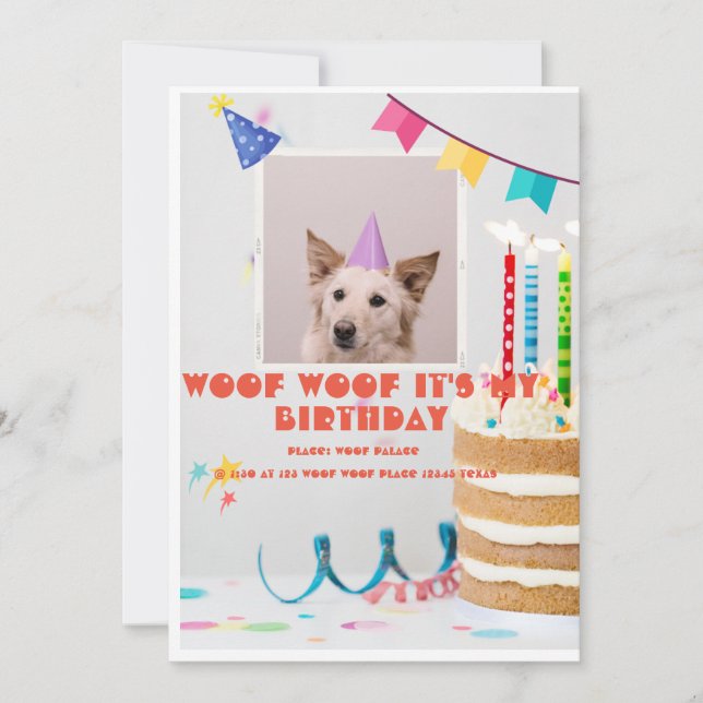 FELIZ INVITACIÓN DE CUMPLEAÑOS DE DIVERSIÓN PERSON (Anverso)