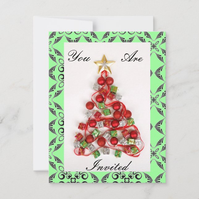 Feliz Invitación de Navidad (Anverso)