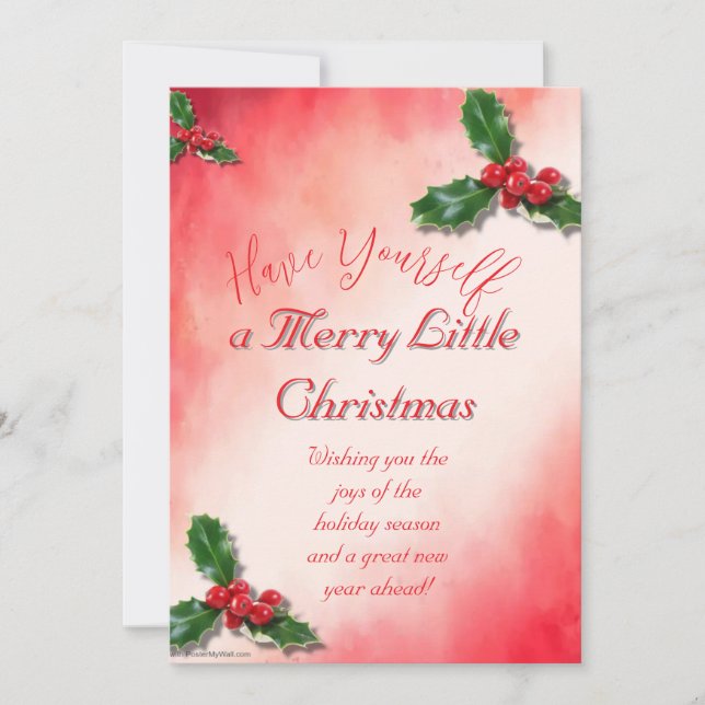 Feliz Invitación de Navidad (Anverso)