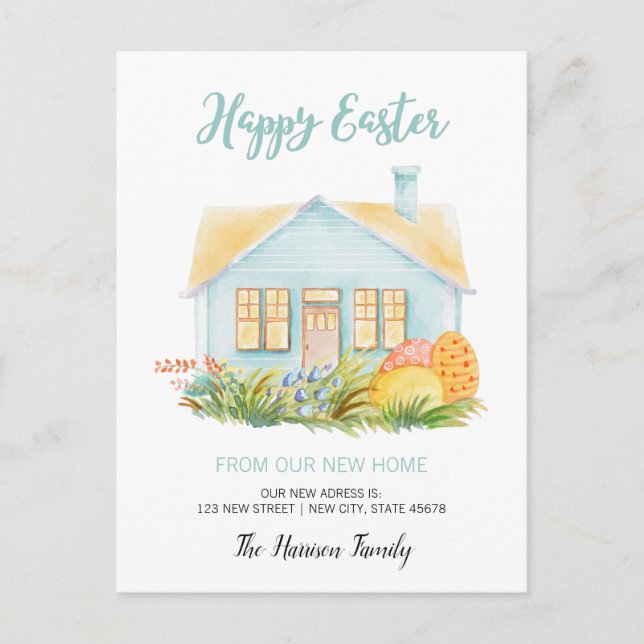 Feliz Invitación en movimiento de Pascua (Anverso)