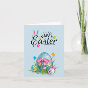 Feliz Invitación plegada de Pascua