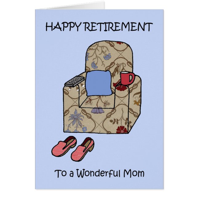 Feliz Jubilación a mamá, Personalizado Sillón. (Frente)