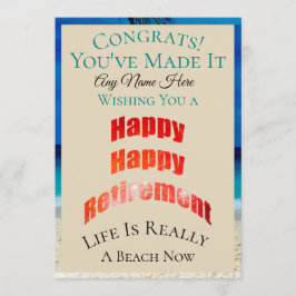 Feliz Jubilación Cualquier Nombre Felicitaciones -