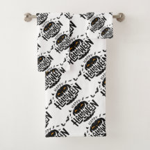 Feliz juego de toallas de baño de calabaza de Hall