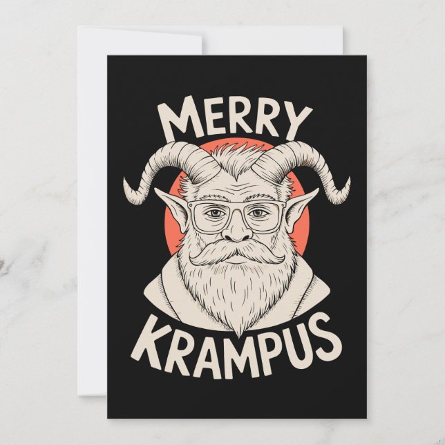 Feliz Krampus Mítico Navidad Xmas Fiesta (Anverso)