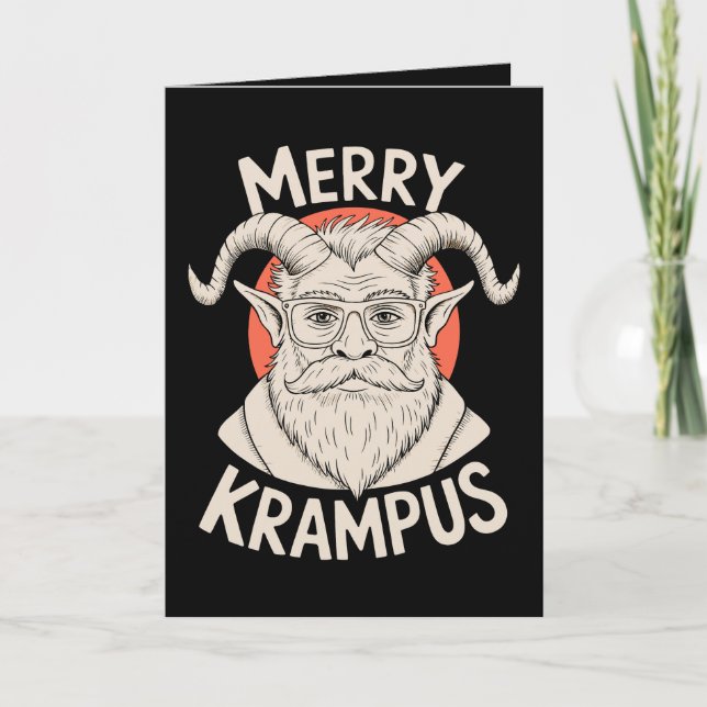 Feliz Krampus Mítico Navidad Xmas Fiesta (Anverso)