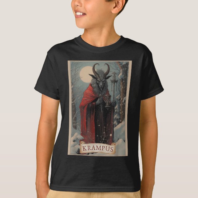 Feliz Krampus Navidad Xmas Horror Suéter Feo E (Anverso)