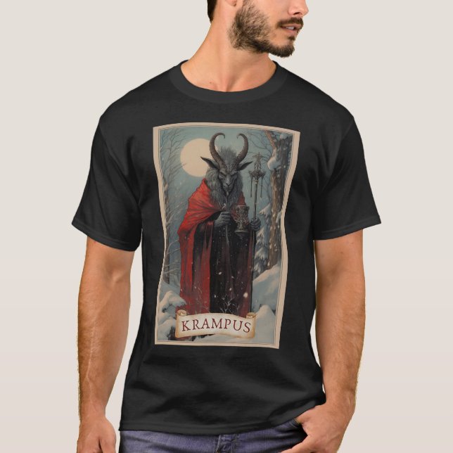 Feliz Krampus Navidad Xmas Terror Suéter Feo E (Anverso)