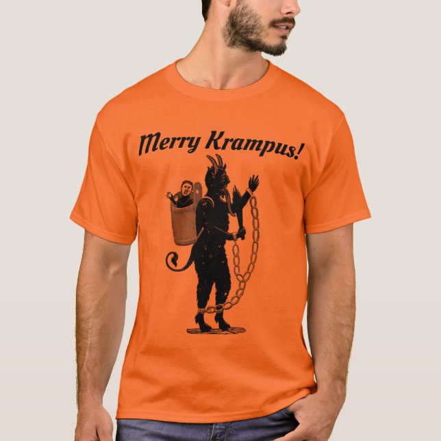 ¡Feliz Krampus! Tee. Camiseta divertida para Navid (Anverso)