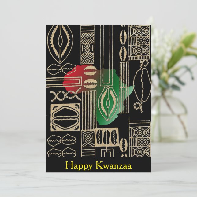 Feliz Kwanzaa (Anverso de pie)