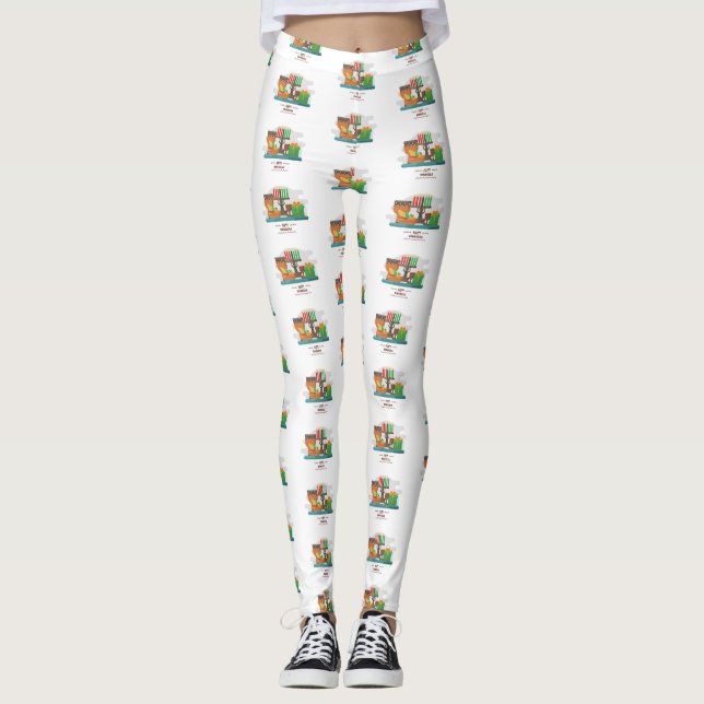 feliz kwanzaa regalos leggings (Anverso)