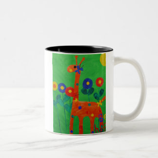 Feliz la taza de café de la jirafa