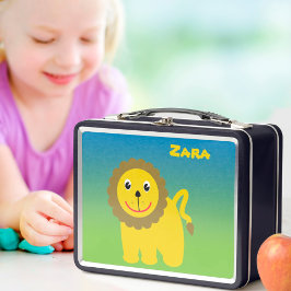 Feliz león y Safari elefante