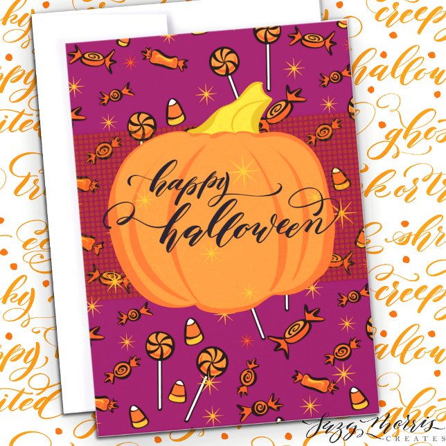 Feliz Llanura de Halloween 5 x 7 Candy Tarjeta de  (Subido por el creador)