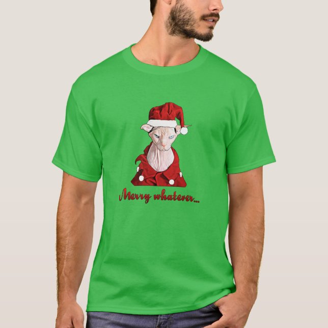 Feliz lo que camiseta del "navidad feo" (Anverso)