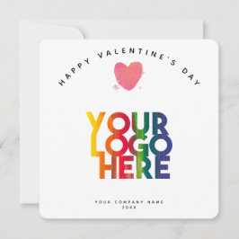 Feliz logotipo de negocios del Día de San Valentín
